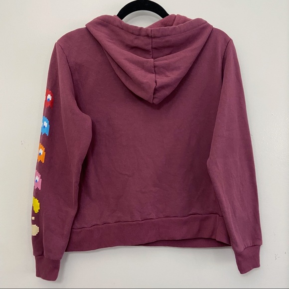 NWOT PACMAN Cropped Hooded Sweater Small - Picture 5 of 6